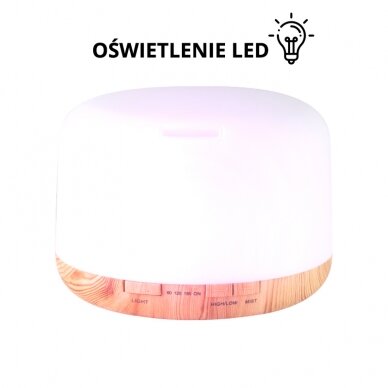 Essential oil diffuser with remote control SPA MIST LIGHT WOOD 500ml 2