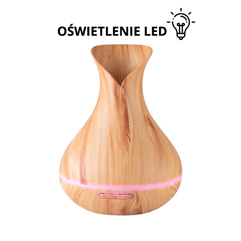 Ēterisko eļļu difuzors ar tālvadības pulti AROMA SPA LIGHT WOOD 2 Ēterisko eļļu difuzors ar tālvadības pulti AROMA SPA LIGHT WOOD 2