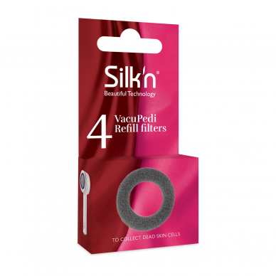 Suodattimet sähköiseen jalkapesuriin Silk'n VacuPedi (4 kpl)