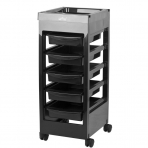 Hairdressing trolley GABBIANO HAIRDRESSER HELPER 6 BLACK