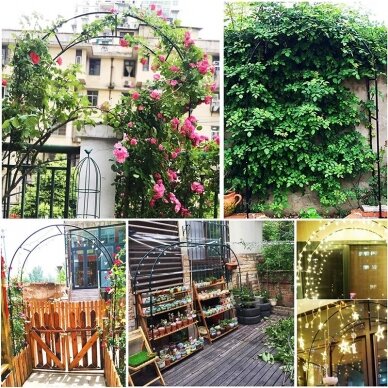 Flower arch - metal garden pergola Sonet 5