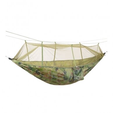 Hammock with insect net ACTIVE SUMMER CAMOUFLAGE 260x140cm 200kg