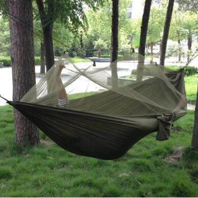 Гамак с сеткой от насекомых ACTIVE SUMMER CAMOUFLAGE 260x140cm 200kg 6