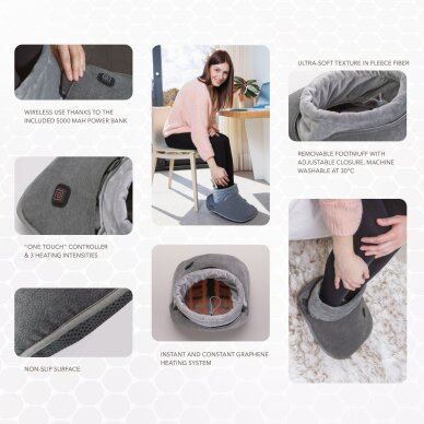 Lanaform Graphene Foot Warmer - Rechargeable electric foot warmer 9