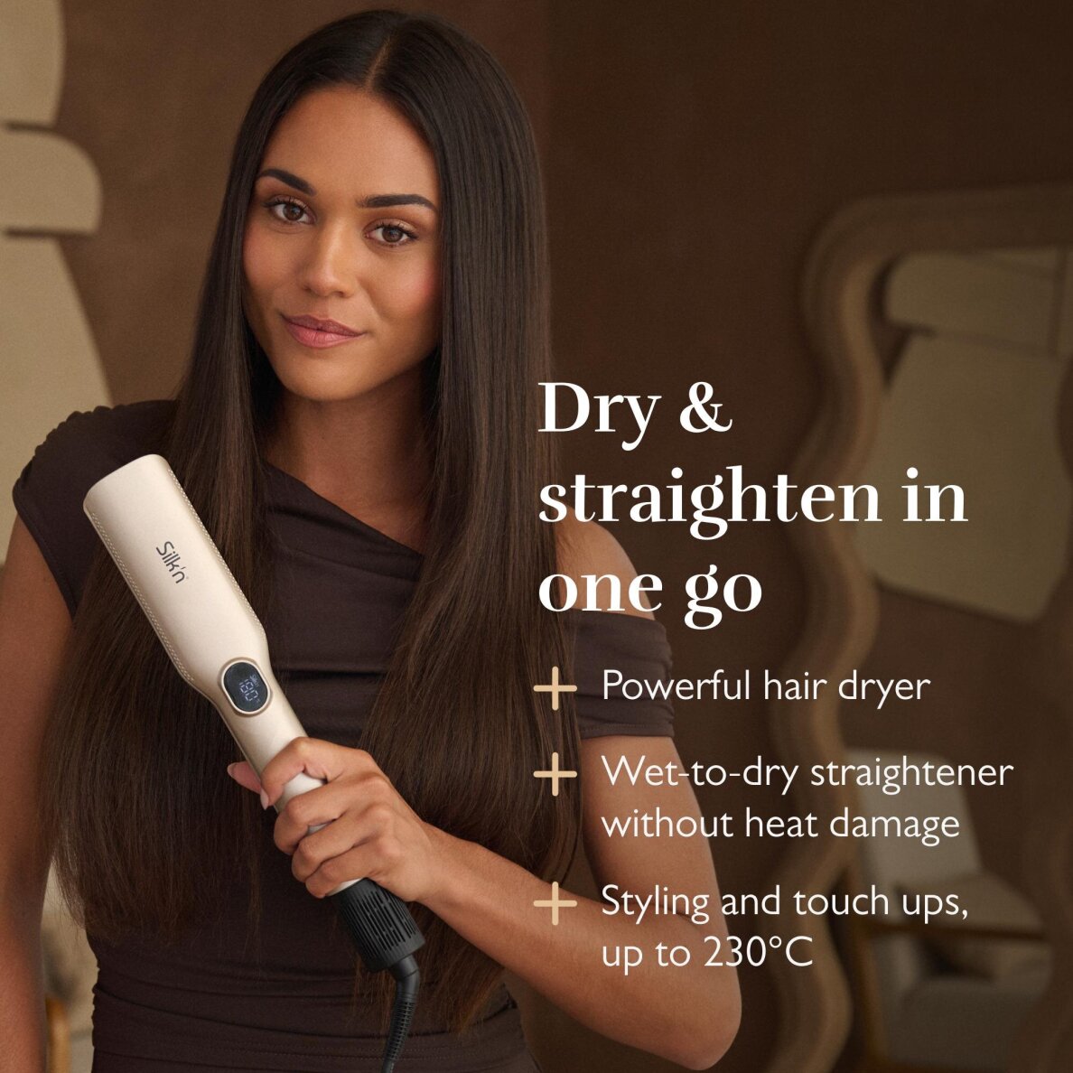 Innovatiivinen hiustenkuivaaja, suoristusrauta ja muotoilija SilkyAir Trinity 3-in-1 4 Innovatiivinen hiustenkuivaaja, suoristusrauta ja muotoilija SilkyAir Trinity 3-in-1 4