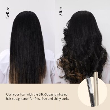 Infraraudonųjų spindulių plaukų tiesintuvas SilkyStraight 8