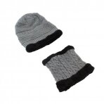 Müts, sall (komplekt) UNISEX SET GREY