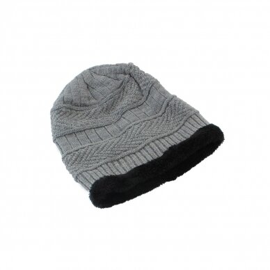 Müts, sall (komplekt) UNISEX SET GREY 2
