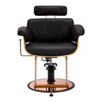 Kirpyklos kėdė HAIRDRESSING CHAIR FLORENCE BELLA ADJUSTABLE BACK BLACK