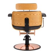 Kirpyklos kėdė HAIRDRESSING CHAIR FLORENCE BELLA ADJUSTABLE BACK BLACK