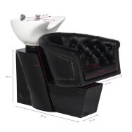 Hairdressing salon sink GABBIANO PROFESSIONAL HAIRWASHER LONDON GOLDEN ARCH BROWN