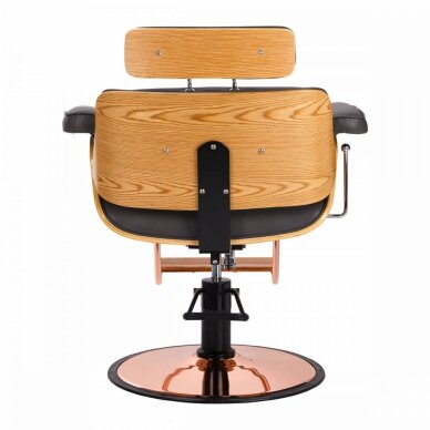 Frizieru krēsls HAIRDRESSING CHAIR FLORENCE BELLA ADJUSTABLE BACK BLACK 3