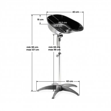 Hairdressing salon sink GABBIANO PORTABLE HAIRWASHER 1