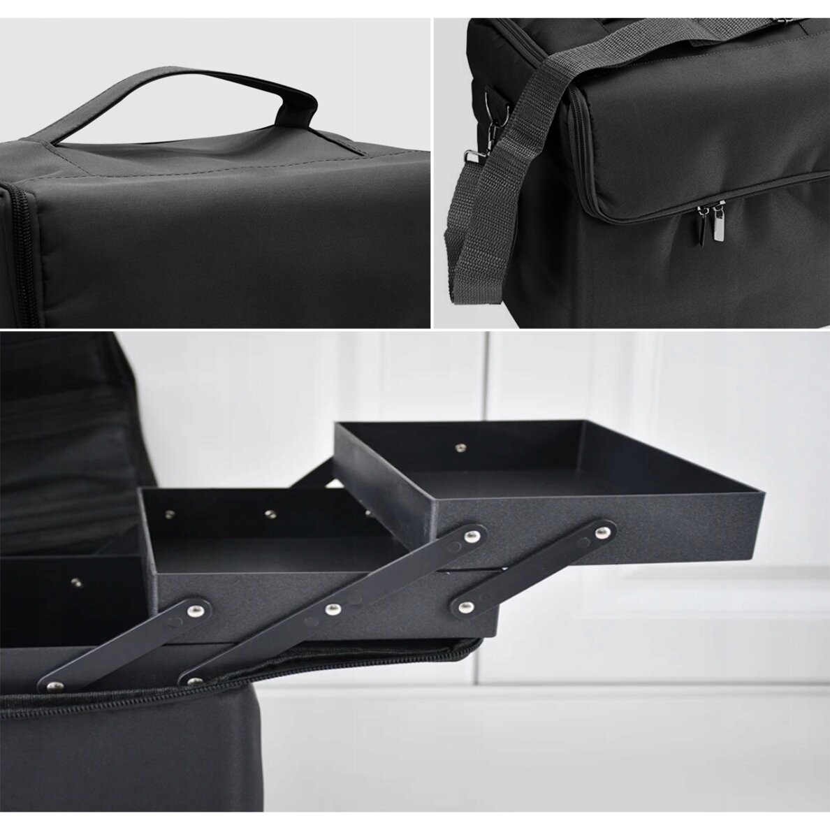 Kosmetikos priemonių krepšys Cosmo Black 2 Kosmetikos priemonių krepšys Cosmo Black 2