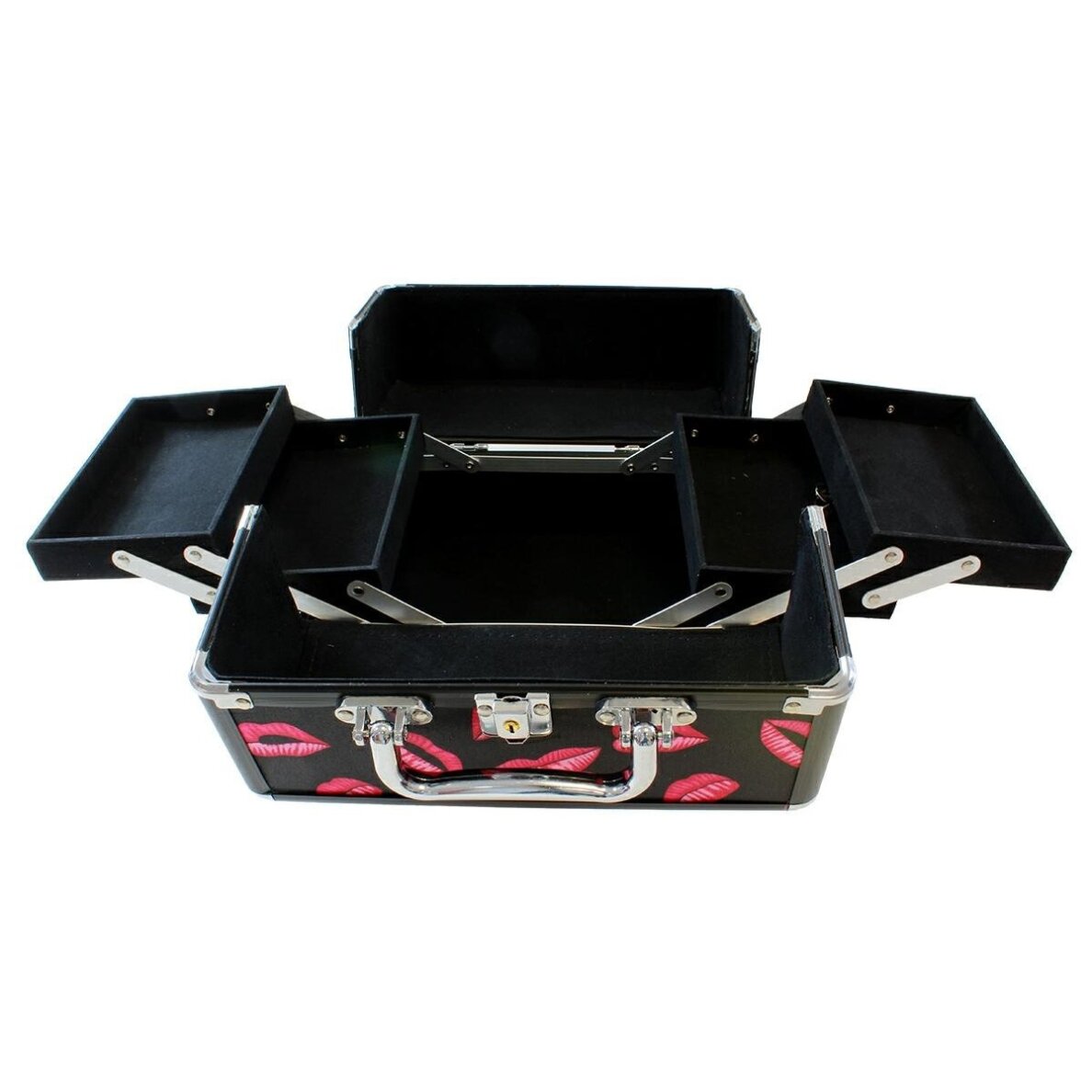 Cosmetic suitcase Elegant Style Black Purple 3 Cosmetic suitcase Elegant Style Black Purple 3