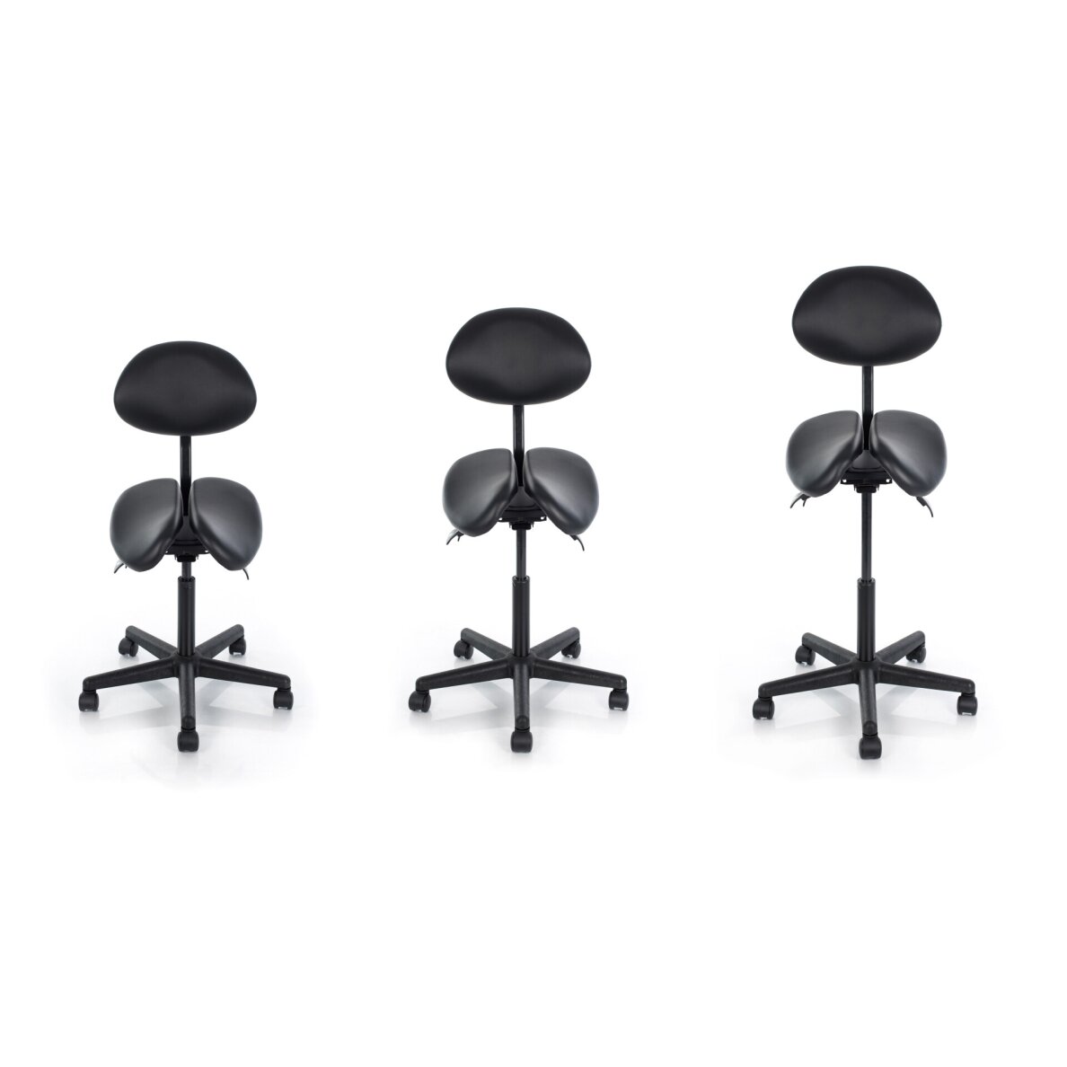 Kosmetologinė meistro kėdė Professional Massage Master with Backrest Black 13