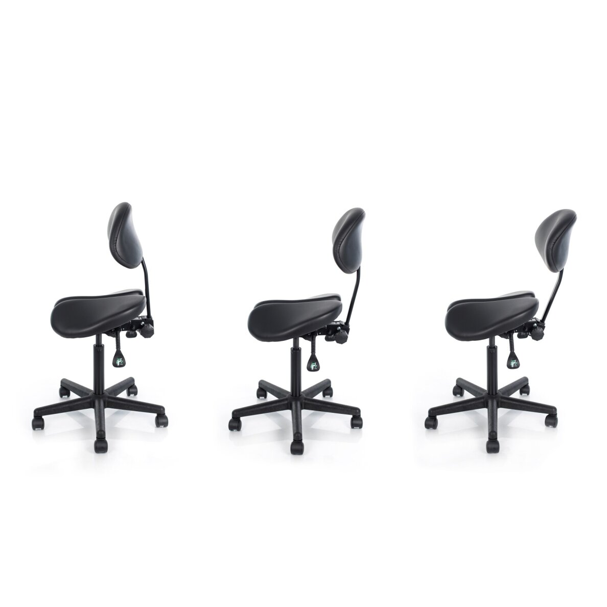 Kosmetologinė meistro kėdė Professional Massage Master with Backrest Black 14