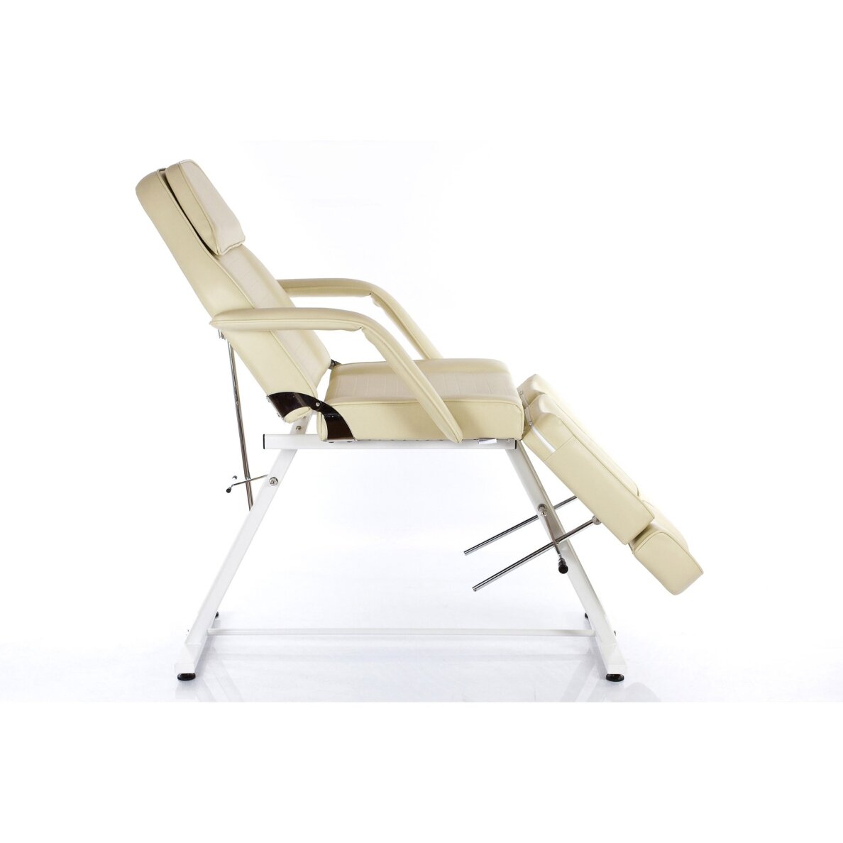 Kosmetologinis krėslas su reguliuojamomis kojomis Beauty 2 (Cream) 2 Kosmetologinis krėslas su reguliuojamomis kojomis Beauty 2 (Cream) 2