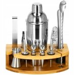 Cocktail making set with bamboo stand Pro Barmen 12 Set