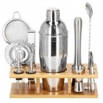 Kokteiļu gatavošanas komplekts ar bambusa statīvu PROFESSIONAL SET, 750ml 11gab.