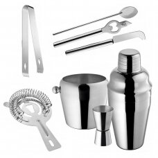 Kokteiļu gatavošanas komplekts ar ledus spaini BARTENDER SET, 500ml 8gab.