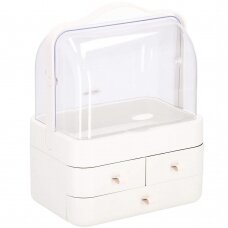 Kosmetikos priemonių dėžutė BEAUTY BOX 3 DRAWERS CREAM