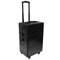Kosmetikos priemonių lagaminas ant ratukų BEAUTY TRAVEL CASE 3IN1 BLACK