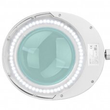 Kosmetologinė LED lempa su lupa ELEGANTE 60LED 5D 6W (tvirtinama prie stalo)
