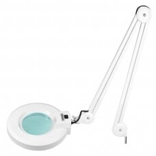 Cosmetology lamp with magnifier and stand S4 5D 22W WHITE