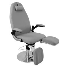 Fotel kosmetyczny hydrauliczny do pedicure Azzurro 713a Szary