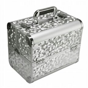 Kosmetikos priemonių lagaminas Professional Style, sidabrinė (1)