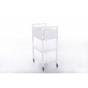 Kosmetologinis vežimėlis (2 lentynos + 1 stalčius)