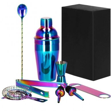 Kokteiļu gatavošanas komplekts PARTY KING SET, 500ml 8gab. HOLOGRAMIC