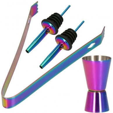 Kokteiļu gatavošanas komplekts PARTY KING SET, 500ml 8gab. HOLOGRAMIC 15