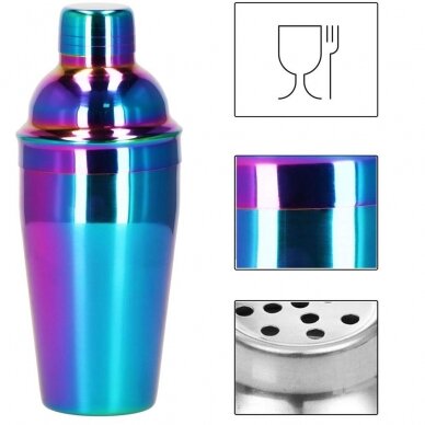 Kokteiļu gatavošanas komplekts PARTY KING SET, 500ml 8gab. HOLOGRAMIC 16
