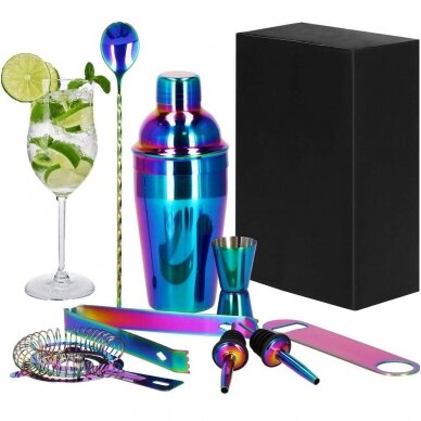 Kokteiļu gatavošanas komplekts PARTY KING SET, 500ml 8gab. HOLOGRAMIC 19