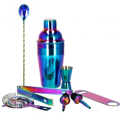 Kokteiļu gatavošanas komplekts PARTY KING SET, 500ml 8gab. HOLOGRAMIC 21