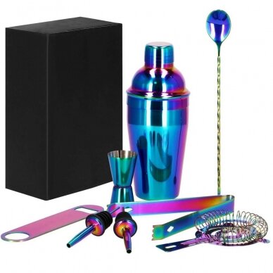 Kokteiļu gatavošanas komplekts PARTY KING SET, 500ml 8gab. HOLOGRAMIC 22