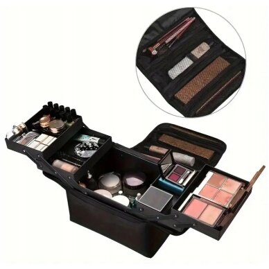 Kosmetikos priemonių krepšys Cosmo Black 3 Kosmetikos priemonių krepšys Cosmo Black 3