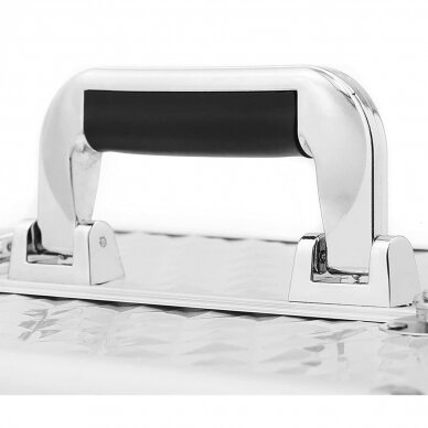 Kosmetikkoffer auf Rädern Professional 3in1 Silver 9