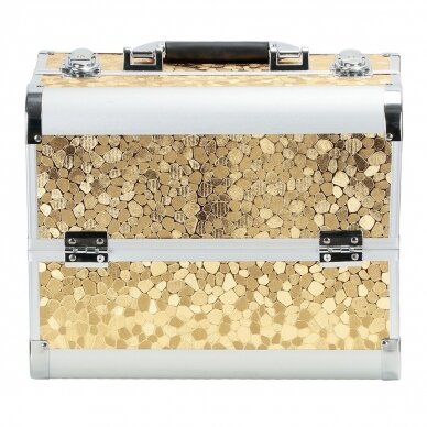 Cosmetic suitcase Elegant Style, Gold 2