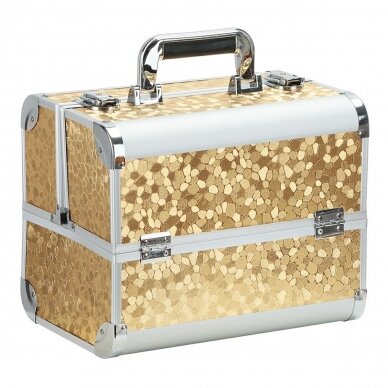 Cosmetic suitcase Elegant Style, Gold