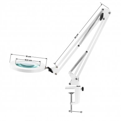 Cosmetology LED lamp with magnifier GLOW 308 7D 10W BLACK 3