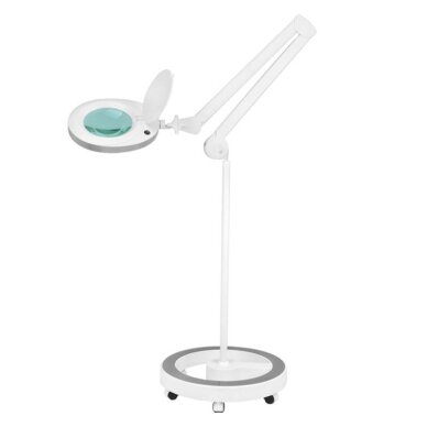 Kosmetoloģijas LED lampa ar lupu un statīvu ELEGANTE 60LED 5D 6W WHITE