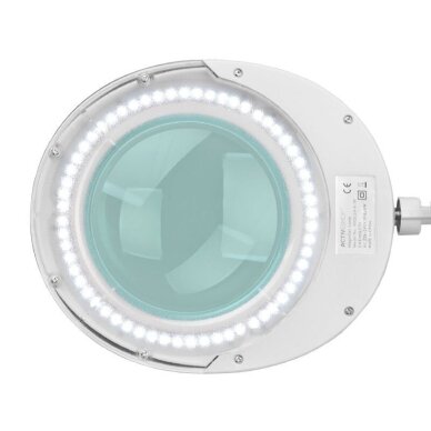 Kosmetoloģijas LED lampa ar lupu un statīvu ELEGANTE 60LED 5D 6W WHITE 4