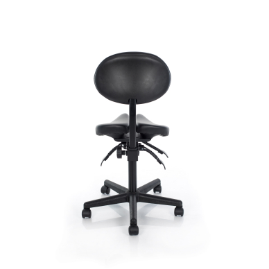 Kosmetoloogiline stool Professional Massage Master with Backrest Black 3
