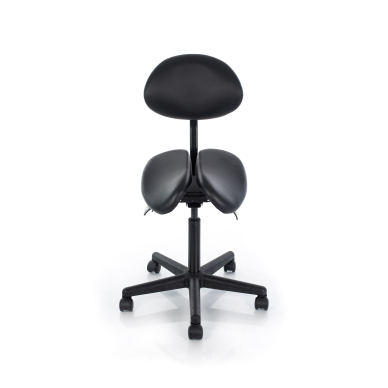 Kosmetoloogiline stool Professional Massage Master with Backrest Black 2