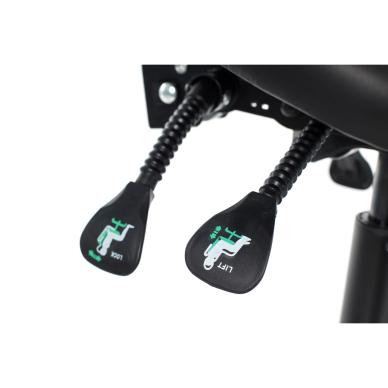 Kosmetikerin hocker Professional Massage Master with Backrest Black 8