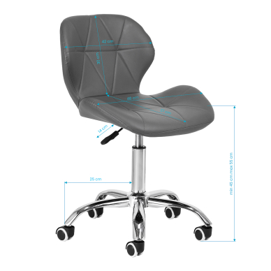 Kosmetikerin hocker QS-06 Grey 7