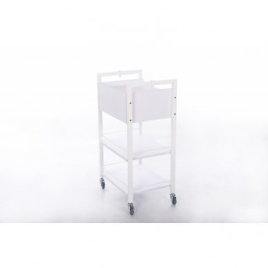 Kosmetologinis vežimėlis (2 lentynos + 1 stalčius) 1